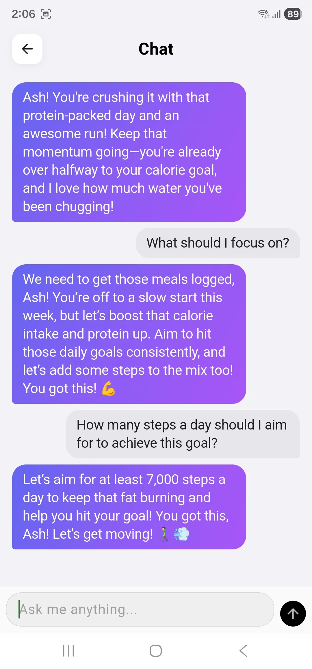 HUD+ AI chat
